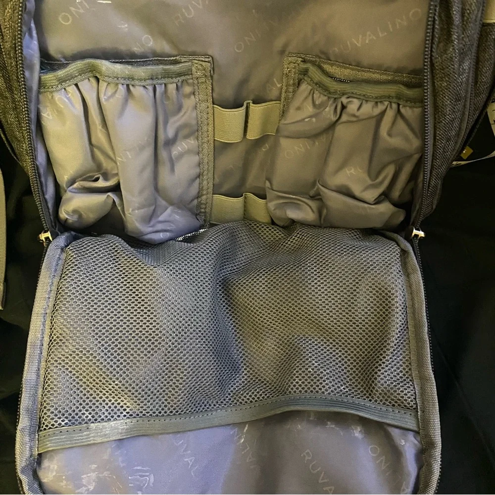 Ruvalino Dark Gray Diaper Backpack GUC